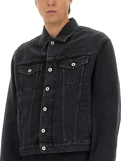 Kenzo Boke Flower Denim Jacket In Black