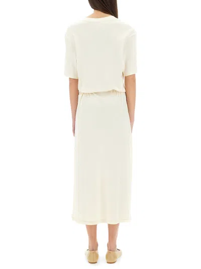 Lemaire Women T-shirt Dress With Belt In Neutral