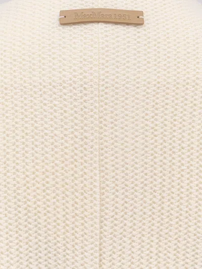 Max Mara Wool And Cashmere Knitted Jacket Jackets White