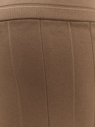 Max Mara Women Lama Viscose Blend Trousers In Brown