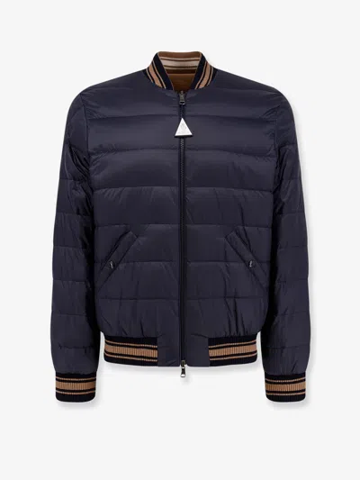 Moncler Vennes Reversible Down Bomber Jacket In Brown