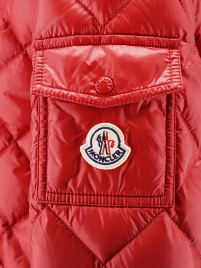 Moncler Women Recycled Nylon Down Jacket In Red