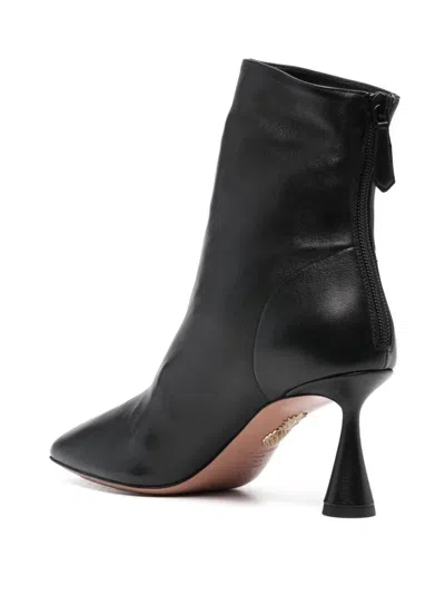 Aquazzura Woman Ankle Boots Black Size 7.5 Leather In Black