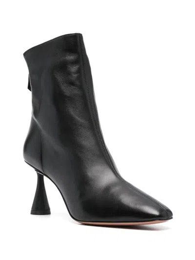 Aquazzura Woman Ankle Boots Black Size 7.5 Leather In Black