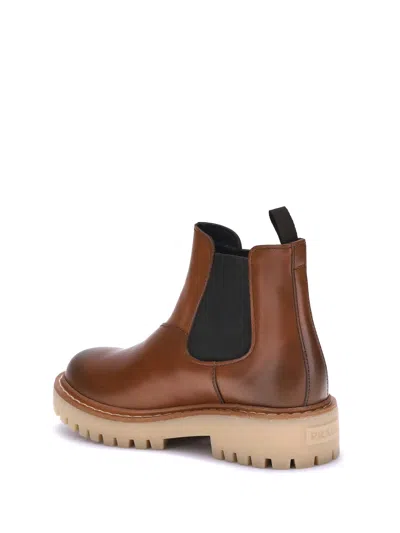 Prada Leather Ankle Boots