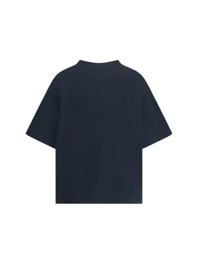 Balenciaga High-collar Black T-shirt With Logo Print