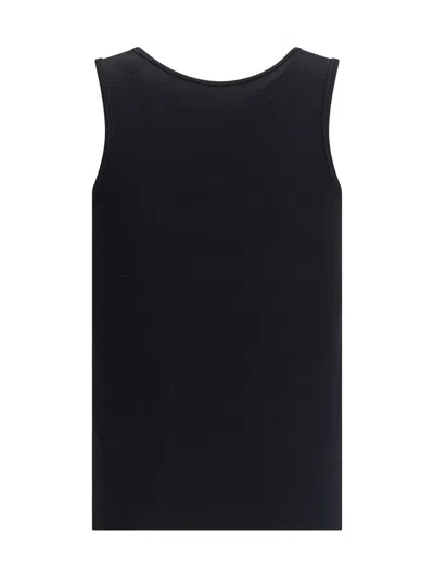 Balenciaga Women Logo Tank Top In Black