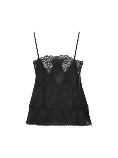 Chloé Silk Top In Black
