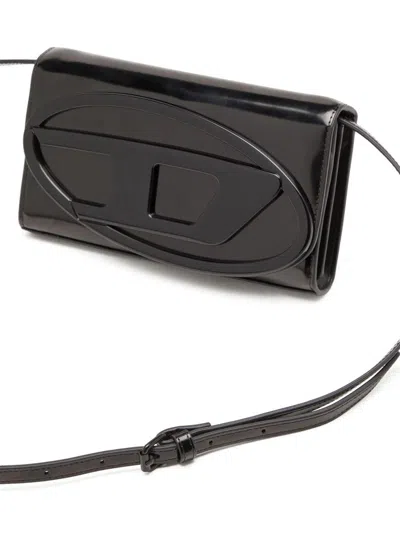 Diesel 1dr Wallet Strap Wallet In Black