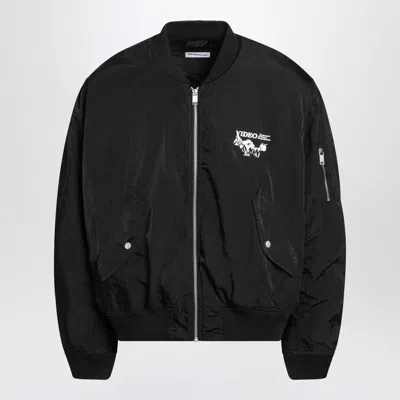 Enfants Riches Deprimes Enfants Video Bomber Jacket With Zip In Black In Black