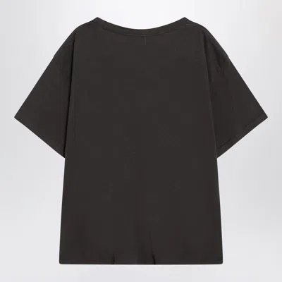 Enfants Riches Deprimes Look For The Fifth Black Vintage-effect T-shirt In Black