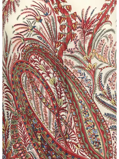 Etro Paisley Print Silk Shirt With Collared Neck