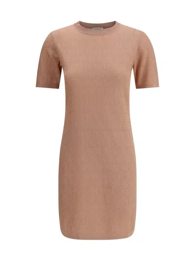 Fendi Women Ff Pattern Midi Dress In Multi