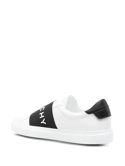 Givenchy Urban Street Sneakers In Leather With Elastic Band In White