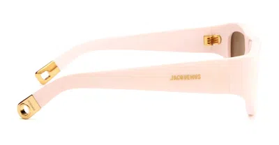 Jacquemus Pilota - Beige Sunglasses In White