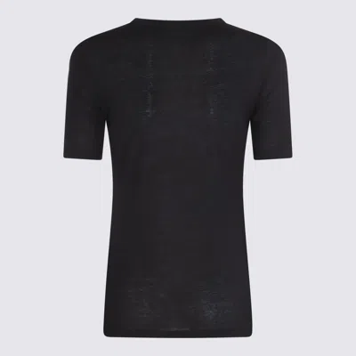 Jil Sander Black Cotton T-shirt In Black
