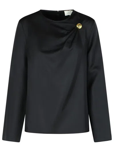Loulou Studio 'azae' Blouse Draped In Black