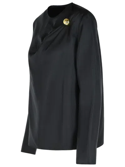 Loulou Studio 'azae' Blouse Draped In Black