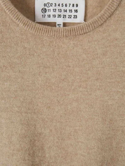 Maison Margiela Crew-neck Virgin Wool Jumper In Neutral