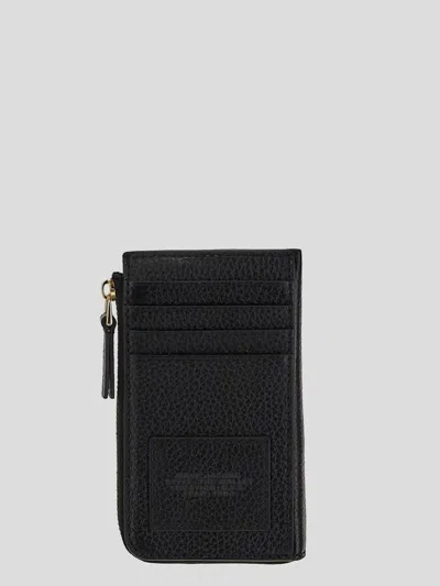 Marc Jacobs Black Leather Wallet In Black