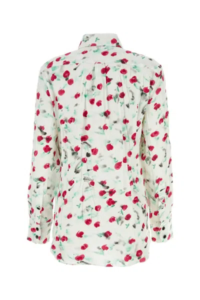 Marni Floral Print Viscose Shirt In Printed