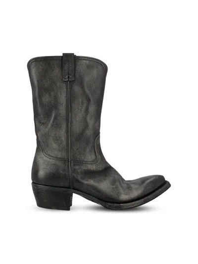 Prada Pointed Toe Ankle Boots In Black