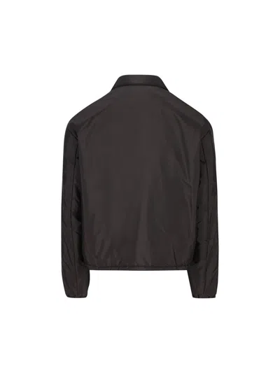 Prada Re-nylon Bomber Jacket In Blue