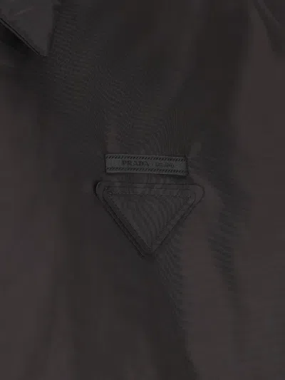 Prada Re-nylon Bomber Jacket In Blue