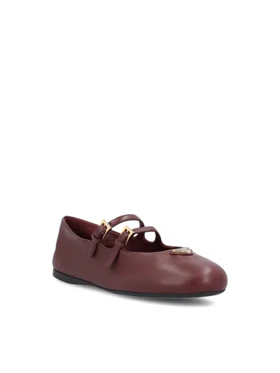 Prada Low Shoes In Brown