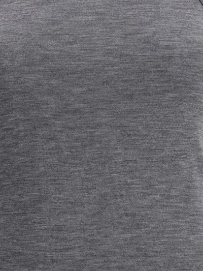 Rohe Ribbed Tank Top Dark Grey Melange In Gray