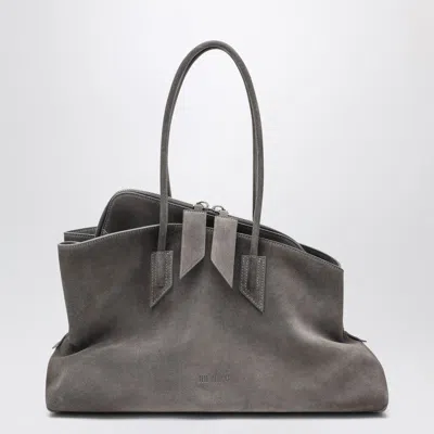 Attico The  La Passeggiata Medium Bag In Grey Suede Women