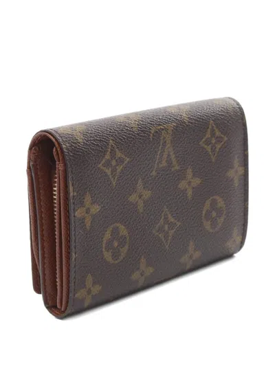 Pre-owned Louis Vuitton 2002 Porte-monnaie Bie Tresor Monogram Bi-fold Wallet