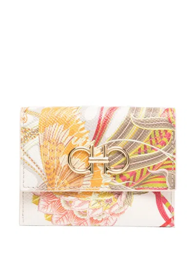 Ferragamo Gancini Cardholder In White