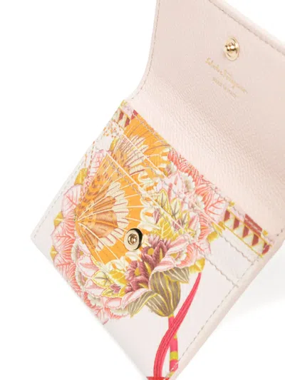 Ferragamo Gancini Cardholder In White