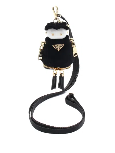 Pre-owned Prada 2020s Robot Velvet Bag Charm