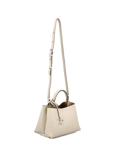 Tod's Micro Leather Handbag Crossbody Bags Gray