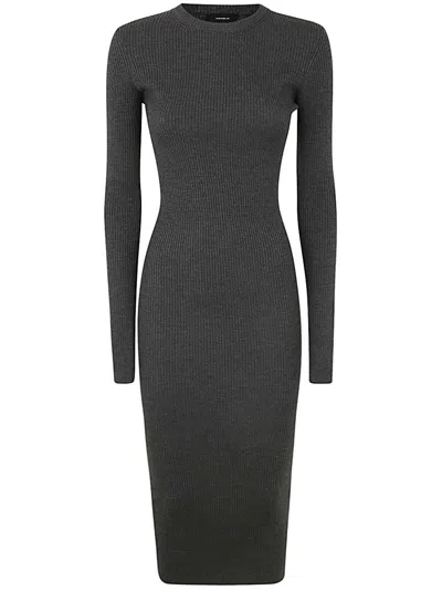 Wardrobe.nyc Ribbed Long Sleeve Dress