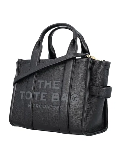 Marc Jacobs The Mini Tote Leather Bag In Black