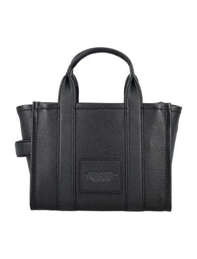 Marc Jacobs The Mini Tote Leather Bag In Black