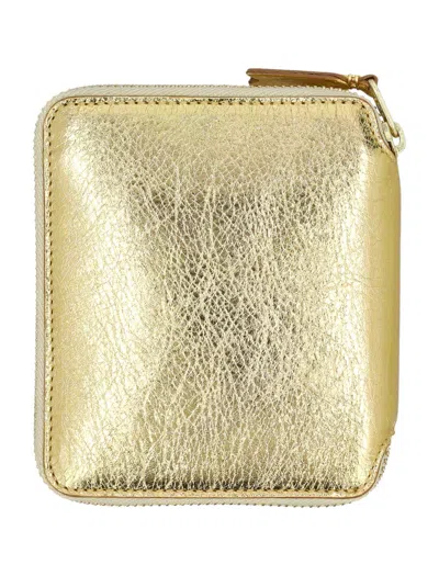 Comme Des Garçons Metallic Zip Around Wallet