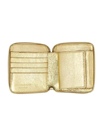 Comme Des Garçons Metallic Zip Around Wallet