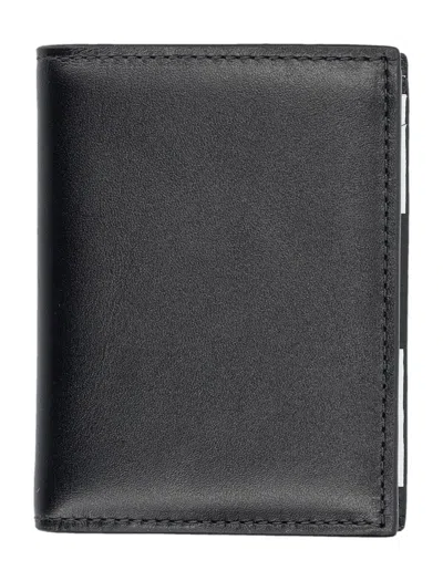 Comme Des Garçons Classic Print Cardholder In Gray