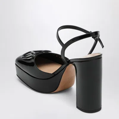 Valentino Vlogo Signature 115 Patent Platform Pump In Black