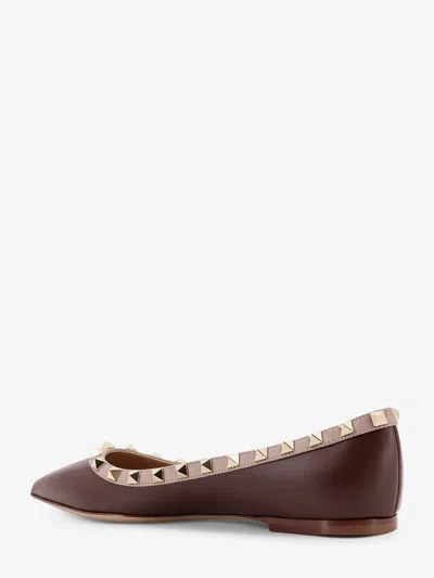 Valentino Garavani Women Rockstud Leather Ballerinas