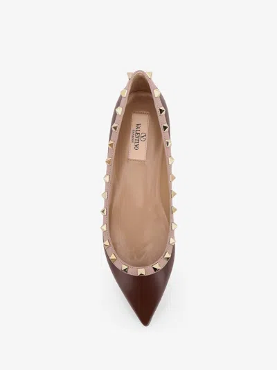 Valentino Garavani Women Rockstud Leather Ballerinas