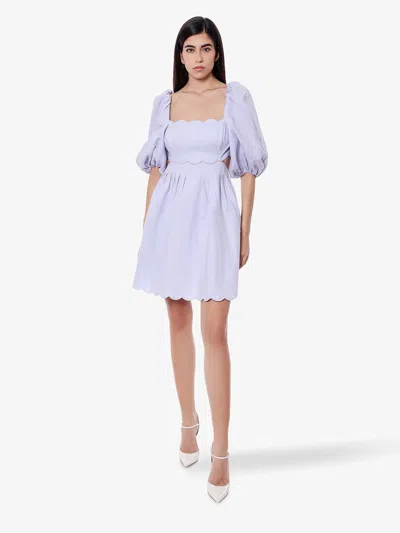 Zimmermann Women Linen Dress With Cut-out Detail