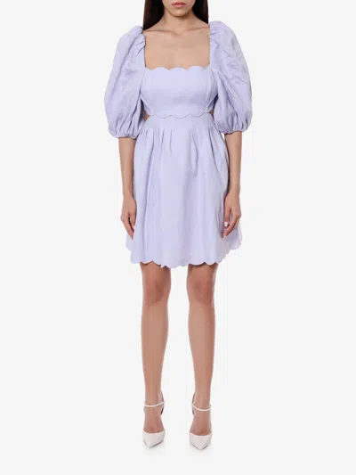 Zimmermann Women Linen Dress With Cut-out Detail