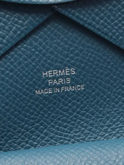 Pre-owned Hermes 2024 Calvi Duo Card Holder