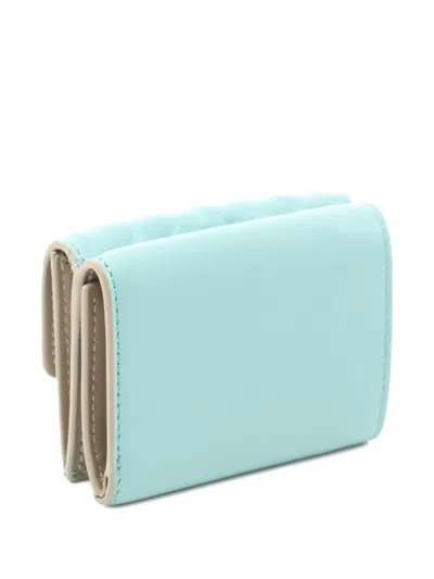 Pre-owned Fendi 20s Baguette Micro Trifold Leather Wallet