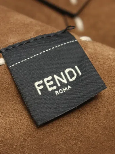 Pre-owned Fendi 2020s Small Selleria Diagonal Two-way Handbag